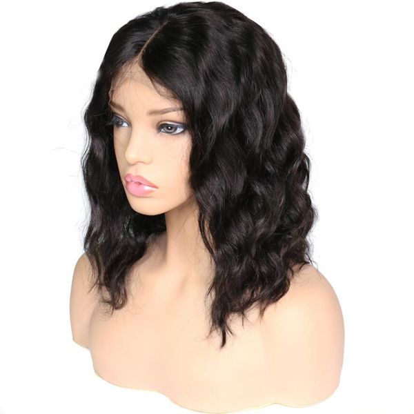 brazilian virgin hair body wave lace front human hair short bob wigs for african american women pre pluck 130% density human hair wigs, Black
brazilian virgin hair body wave lace front human hair short bob wigs for african american women pre pluck 130% density human hair wigs, Black