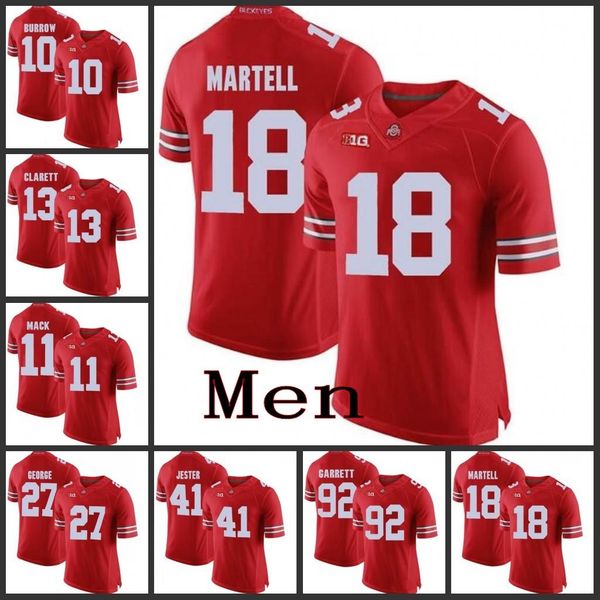 Mens Custom Ohio State Buckeyes Football Jersey Denzel Ward Sam Hubbard Jorda Fuller Dante Booker Jahsen Wint Darron Lee Jersey S-3XL