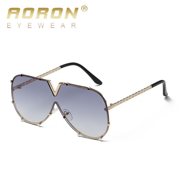 

aoron oversized mirror sunglasses rimless pilot sun glasses women luxury italy brand designer shades female ladies oculos de sol, White;black