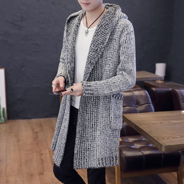 sweater solid men cardigan hooded mens cardigans knitwear long male cardigan hooded male knitted thick casual high street winter coat diivg, Black
sweater solid men cardigan hooded mens cardigans knitwear long male cardigan hooded male knitted thick casual high street winter coat diivg, Black