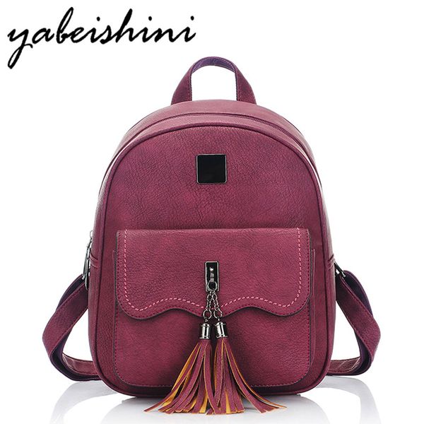 yabeshini tassel women leather backpack teenage backpacks for girls to back school vintage feminine backpack sac a dos femme
yabeshini tassel women leather backpack teenage backpacks for girls to back school vintage feminine backpack sac a dos femme