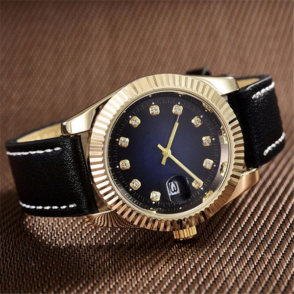 

Роскошные мужские дизайнерские часы с автоматическим датой дня Hot Brand New Diamond Часы