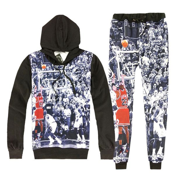 2 piece set men and women casual tracksuits 3d print air buzzer beater hoodies hooded+pants sweatshirt track suit, Gray
2 piece set men and women casual tracksuits 3d print air buzzer beater hoodies hooded+pants sweatshirt track suit, Gray