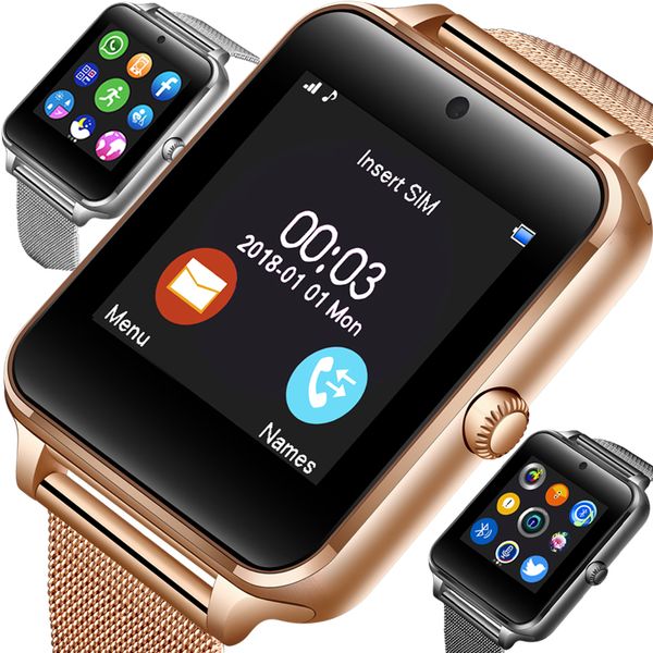 2018 new bluetooth smartwatch men's sport pedometer fashion stainless steel smart watch support sim tf card camera android ios, Slivery;brown
2018 new bluetooth smartwatch men's sport pedometer fashion stainless steel smart watch support sim tf card camera android ios, Slivery;brown