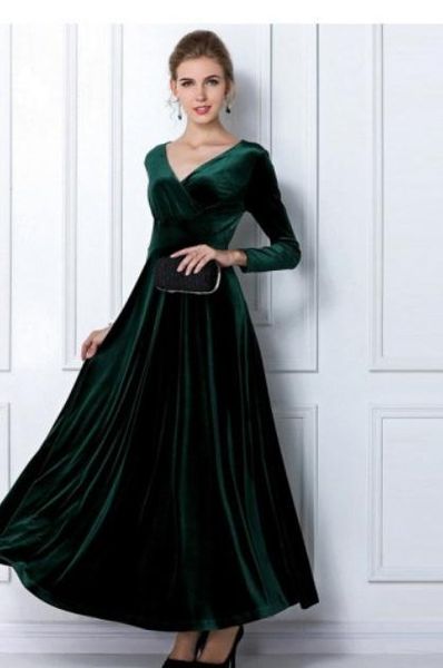 send 2018 spring and autumn new style long sleeved gold velvet v-neck women dress, Black;gray
send 2018 spring and autumn new style long sleeved gold velvet v-neck women dress, Black;gray