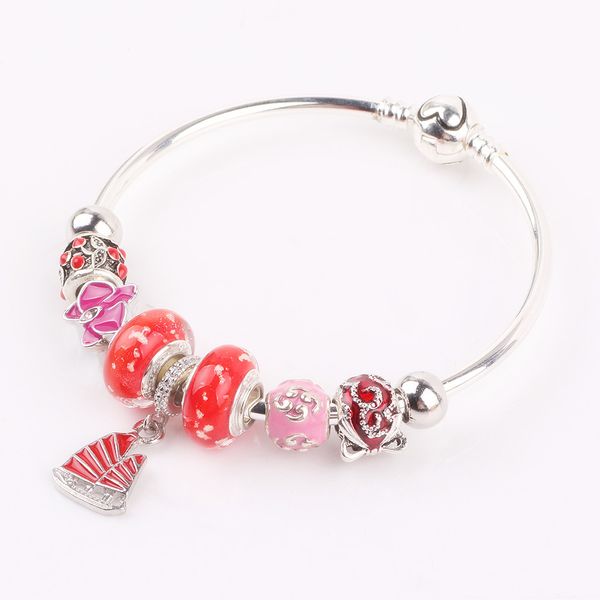 aifeili red sailboat pendant cherry beads red glass beads series diy fit bracelet jewelry gifts fashion hot, Black
aifeili red sailboat pendant cherry beads red glass beads series diy fit bracelet jewelry gifts fashion hot, Black
