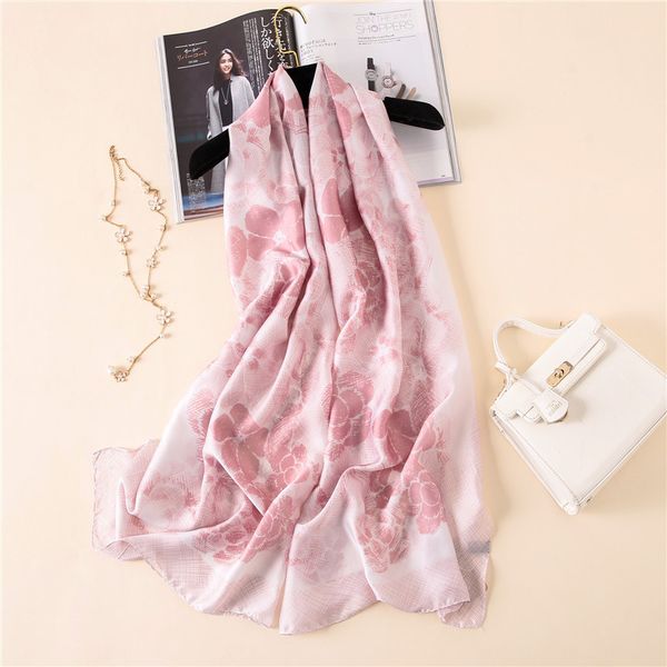 2018 silk fashion women soft foulard silk shawls scarves floral summer sunscreen beach scarves, Blue;gray
2018 silk fashion women soft foulard silk shawls scarves floral summer sunscreen beach scarves, Blue;gray