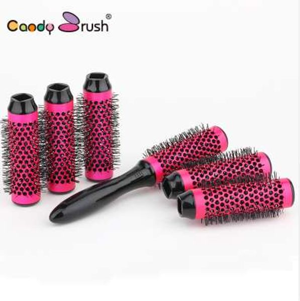 round hair brush set blow dry thermal hair brush with detachable roller diameter 30mm ceramic brush 6rollers, Silver
round hair brush set blow dry thermal hair brush with detachable roller diameter 30mm ceramic brush 6rollers, Silver