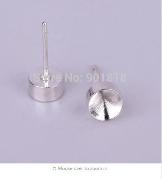 100pcs/lot silver color 6mm round tray metal earrings ear stud pin diy jewelry findings & components with ear back f1767, Golden;silver
100pcs/lot silver color 6mm round tray metal earrings ear stud pin diy jewelry findings & components with ear back f1767, Golden;silver