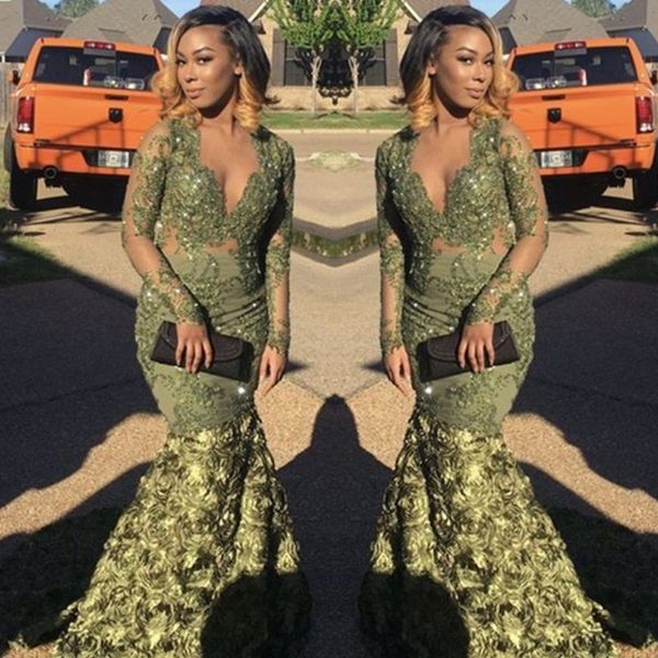 v-neck mermaid prom dress beads lace applique sheer long sleeve party dresses glamorous black girl floral sweep train 2k18 prom dress
v-neck mermaid prom dress beads lace applique sheer long sleeve party dresses glamorous black girl floral sweep train 2k18 prom dress