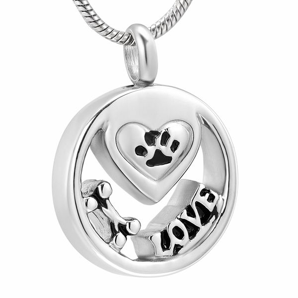 ijd10051 pet cremation urn "bone, paw, love" engraving locket for ashes 316l stainless steel cremation jewelry keepsake necklace, Silver
ijd10051 pet cremation urn "bone, paw, love" engraving locket for ashes 316l stainless steel cremation jewelry keepsake necklace, Silver