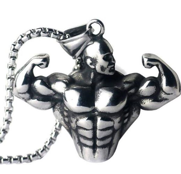 6pcs/lot strong pendant necklaces long stainless steel chain muscle men sports fitness hip hop bodybuilding jewelry for male graduation, Silver
6pcs/lot strong pendant necklaces long stainless steel chain muscle men sports fitness hip hop bodybuilding jewelry for male graduation, Silver