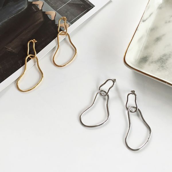 irregular gold silver color geometric earrings minimalist female accessories double circle long metal women earrings sale
irregular gold silver color geometric earrings minimalist female accessories double circle long metal women earrings sale
