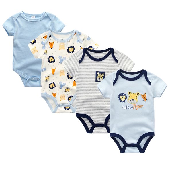 4 pieces baby boy clothes newborn romper baby romper girl clothes newborn 100%cotton short sleeve infant, Blue
4 pieces baby boy clothes newborn romper baby romper girl clothes newborn 100%cotton short sleeve infant, Blue