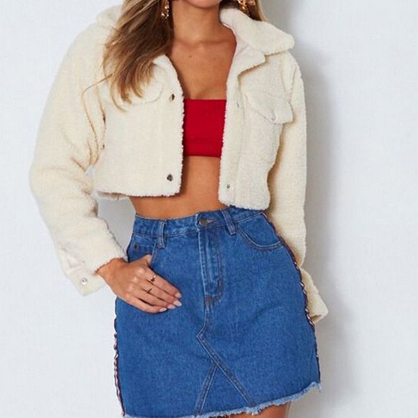 2018 women winter short jacket casual warm pockets jacket coat solid button ladies overcoat outerwear, Black;brown
2018 women winter short jacket casual warm pockets jacket coat solid button ladies overcoat outerwear, Black;brown