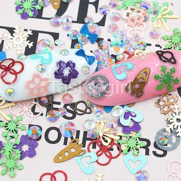 1pot mixed styles slice paper nail stickers decal nail art decoration rhinestones glier manicure supplies tools accessoires, Silver;gold
1pot mixed styles slice paper nail stickers decal nail art decoration rhinestones glier manicure supplies tools accessoires, Silver;gold
