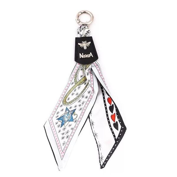 new scarf keychain high-end fashion bee silk scarf pendant key ring car key chain female bag pendant accessories, Slivery;golden
new scarf keychain high-end fashion bee silk scarf pendant key ring car key chain female bag pendant accessories, Slivery;golden