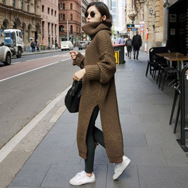 thick knitted sweater dress women 2018 winter vintage korean turtleneck pullover high waist oversized long pull hiver femme, White;black
thick knitted sweater dress women 2018 winter vintage korean turtleneck pullover high waist oversized long pull hiver femme, White;black