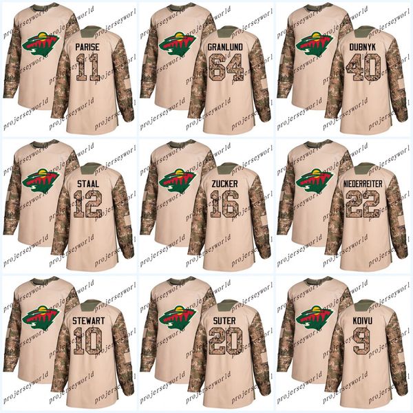 Youth 2017 Camo Veterans Day Minnesota Wild 11 Zach Parise Mikael Granlund Nino Niederreiter Jason Zucker Devan Dubnyk Ice Hockey jerseys
Youth 2017 Camo Veterans Day Minnesota Wild 11 Zach Parise Mikael Granlund Nino Niederreiter Jason Zucker Devan Dubnyk Ice Hockey jerseys