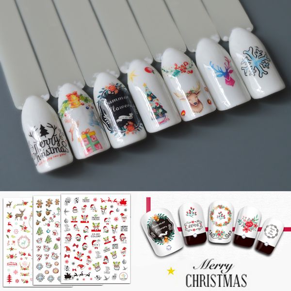 1pcs nail sticker 3d self-adhesive tip decals colorful christmas mixed design snowflakes elk manicure diy decoration saca070-090, Black
1pcs nail sticker 3d self-adhesive tip decals colorful christmas mixed design snowflakes elk manicure diy decoration saca070-090, Black