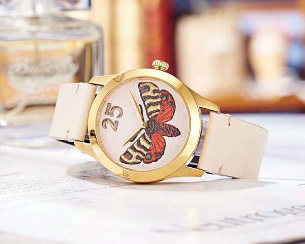 new fashion classic neutral watch butterfly / bee pattern imported swiss machine multi color wristwatch, Slivery;brown
new fashion classic neutral watch butterfly / bee pattern imported swiss machine multi color wristwatch, Slivery;brown