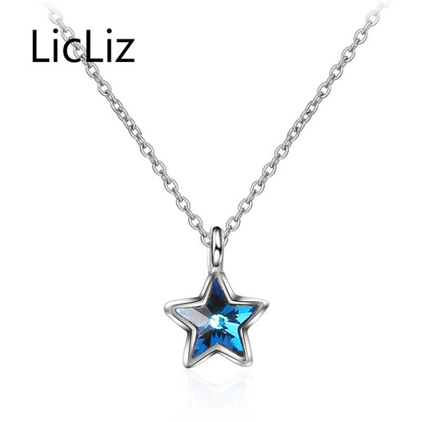 licliz pentagram necklace blue cz pendant necklace women 925 silver choker collar fashion jewelry gift ln0357
licliz pentagram necklace blue cz pendant necklace women 925 silver choker collar fashion jewelry gift ln0357