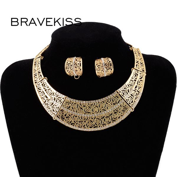 bravekiss charm metal hollow rose crystal collar statement necklace earring set for women fashion jewelry colar feminino bps0059, Silver
bravekiss charm metal hollow rose crystal collar statement necklace earring set for women fashion jewelry colar feminino bps0059, Silver