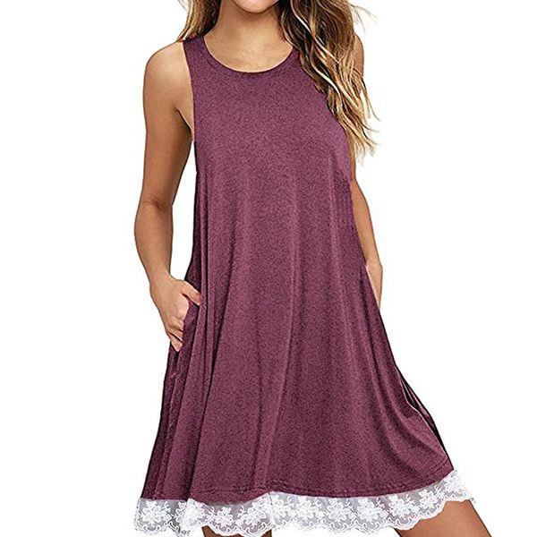 summer lace up woman mini dress beach bohemian sleeveless round neck a line loose casual 2xl ws5707z, White;black
summer lace up woman mini dress beach bohemian sleeveless round neck a line loose casual 2xl ws5707z, White;black