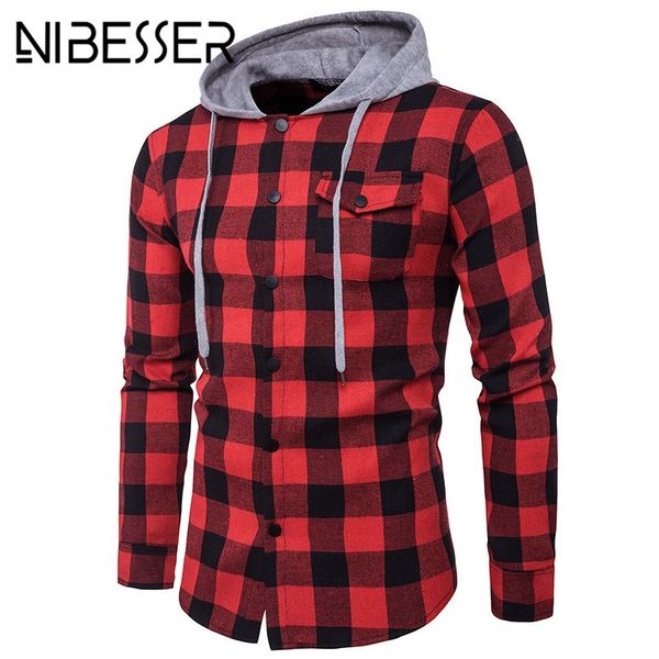 nibesser casual shirts men plaid print long sleeve male shirt blouse brand hoody patchwork blusa shirts camisa masculina, Black
nibesser casual shirts men plaid print long sleeve male shirt blouse brand hoody patchwork blusa shirts camisa masculina, Black