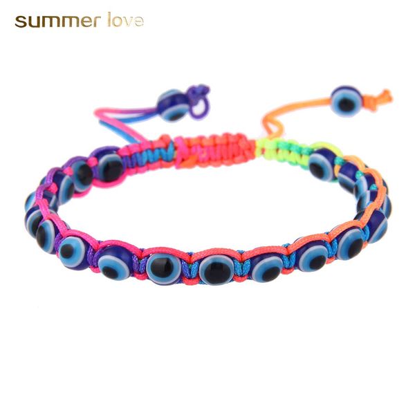 fashion handmade evil eye braided charm bracelet multicolor lucky couuple rope bracelet jewelry gift for lover, Black
fashion handmade evil eye braided charm bracelet multicolor lucky couuple rope bracelet jewelry gift for lover, Black