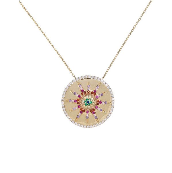 star engraved round coin necklace for women 2018 fashion trend jewelry north star rainbow cz paved disco charm chain party jewelry, Silver
star engraved round coin necklace for women 2018 fashion trend jewelry north star rainbow cz paved disco charm chain party jewelry, Silver