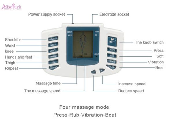 health care electric tens acupuncture full body massager digital massage therapy machine for back neck foot amy leg pain relief
health care electric tens acupuncture full body massager digital massage therapy machine for back neck foot amy leg pain relief
