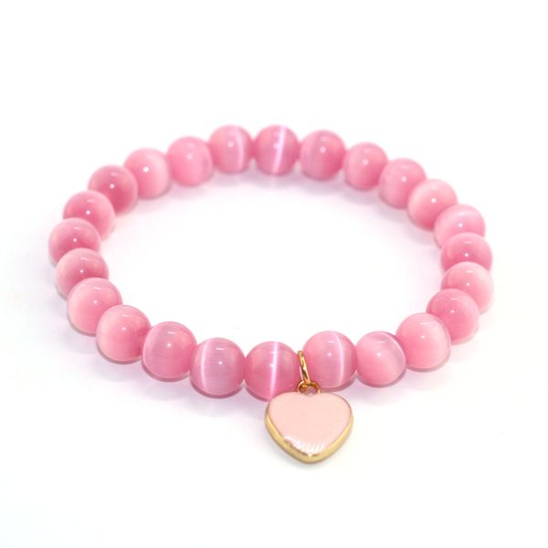fashion natural stone cute 8mm pink opal beads bracelet bangle for women opal bracelet jewelry pink cat eyes women, Black
fashion natural stone cute 8mm pink opal beads bracelet bangle for women opal bracelet jewelry pink cat eyes women, Black