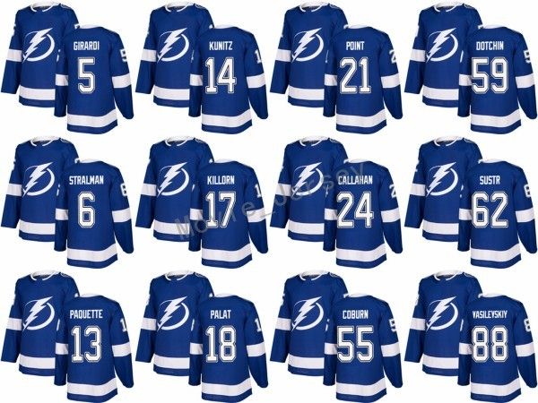 2018 Tampa Bay Lightning Jerseys 18 Ondrej Palat 17 Alex Killorn 14 Chris Kunitz 24 Ryan Callahan 88 Andrei Vasilevskiy 6 Anton Stralman
2018 Tampa Bay Lightning Jerseys 18 Ondrej Palat 17 Alex Killorn 14 Chris Kunitz 24 Ryan Callahan 88 Andrei Vasilevskiy 6 Anton Stralman