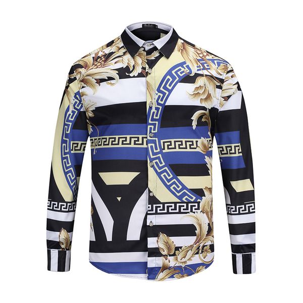 17-18 taly fashion brand male medusa long sleeve shirt men casual shirt floral 3d print color business slim fit harajuku silk shirt, White;black
17-18 taly fashion brand male medusa long sleeve shirt men casual shirt floral 3d print color business slim fit harajuku silk shirt, White;black
