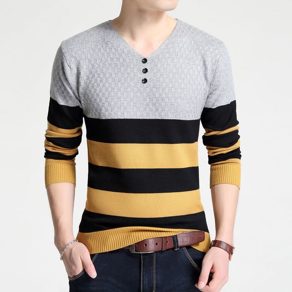 men brand clothing 2018 autumn winter new arrival slim sweater fashion men's sweater casual patchwork men knied pullover, White;black
men brand clothing 2018 autumn winter new arrival slim sweater fashion men's sweater casual patchwork men knied pullover, White;black