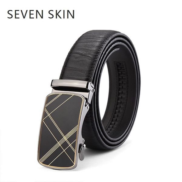 seven skin automatic buckle belt men casual solid belts cowhide genuine leather male's strap 2018 cinturon hombre, Black;brown
seven skin automatic buckle belt men casual solid belts cowhide genuine leather male's strap 2018 cinturon hombre, Black;brown