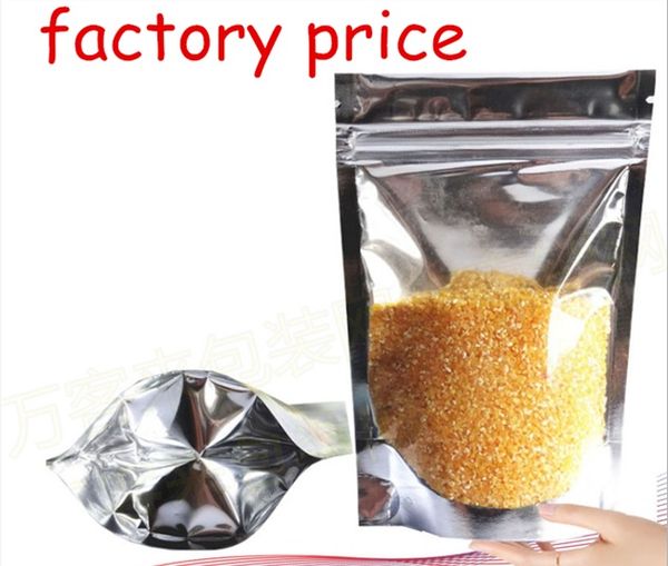 stand up aluminum foil zip lock bag silvery metallic plastic packaging pouch for food tea candy cookie baking drop shipping custom all size
stand up aluminum foil zip lock bag silvery metallic plastic packaging pouch for food tea candy cookie baking drop shipping custom all size