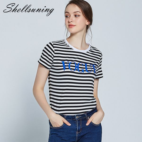 shellsuning harajuku striped t shirt women 2018 summer vogue printed t-shirts korean short sleeve o-neck female cotton tees, White
shellsuning harajuku striped t shirt women 2018 summer vogue printed t-shirts korean short sleeve o-neck female cotton tees, White