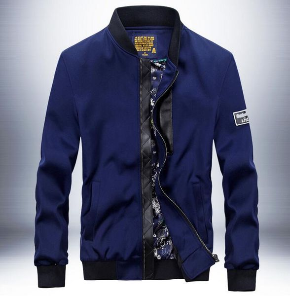 new men's jackets spring and autumn casual coats stand collar bomber baseball jacket brand clothing, Black;brown
new men's jackets spring and autumn casual coats stand collar bomber baseball jacket brand clothing, Black;brown