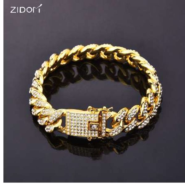 gold color men hiphop iced out bling bracelets fashion rhinestone 19cm long miami cuban link chain hip hop bracelet men jewelry, Black
gold color men hiphop iced out bling bracelets fashion rhinestone 19cm long miami cuban link chain hip hop bracelet men jewelry, Black