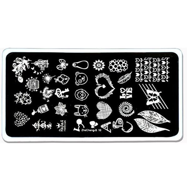 zc10_ 1pcs nail art stamp template leaf animal heart leaves floral image designs printing plate for manicure stencil 12*6cm, White
zc10_ 1pcs nail art stamp template leaf animal heart leaves floral image designs printing plate for manicure stencil 12*6cm, White