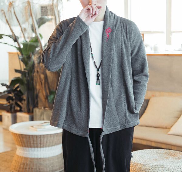 sweatshirt men cardigan chinese style embroidery loose sweatshirt casual design new hoodie coat, White;black
sweatshirt men cardigan chinese style embroidery loose sweatshirt casual design new hoodie coat, White;black
