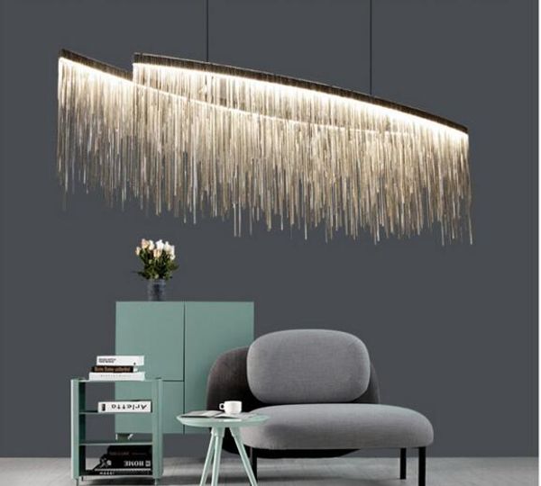 modern luxury decorative led chandelier nordic tassel restaurant l droplight engineering chain living room art pendant lamp lighting
modern luxury decorative led chandelier nordic tassel restaurant l droplight engineering chain living room art pendant lamp lighting