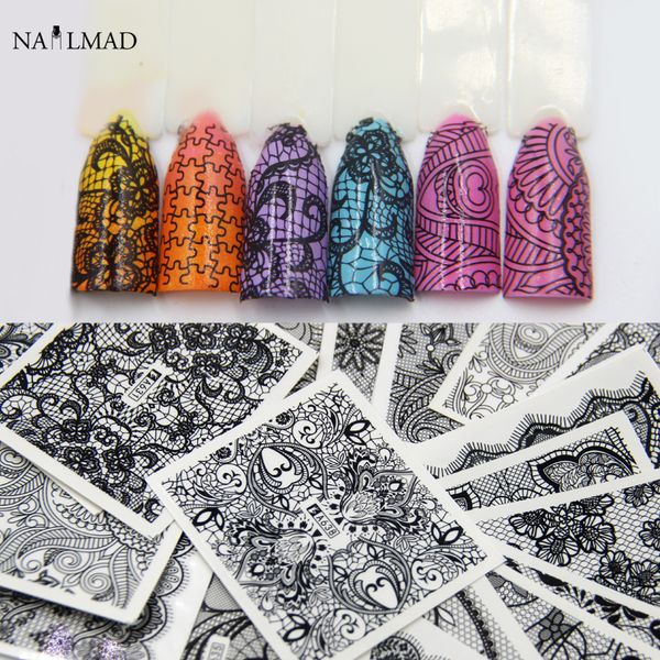 24/48pcs black lace nail water decals mandala nail art tattoo decals water slide
24/48pcs black lace nail water decals mandala nail art tattoo decals water slide