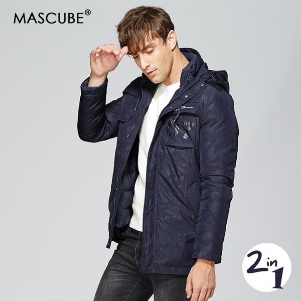 mascube 2in1 mens winter jackets warm cotton coat parkas men thicken detachable casual coats casaco masculino abrigo hombre, Black
mascube 2in1 mens winter jackets warm cotton coat parkas men thicken detachable casual coats casaco masculino abrigo hombre, Black