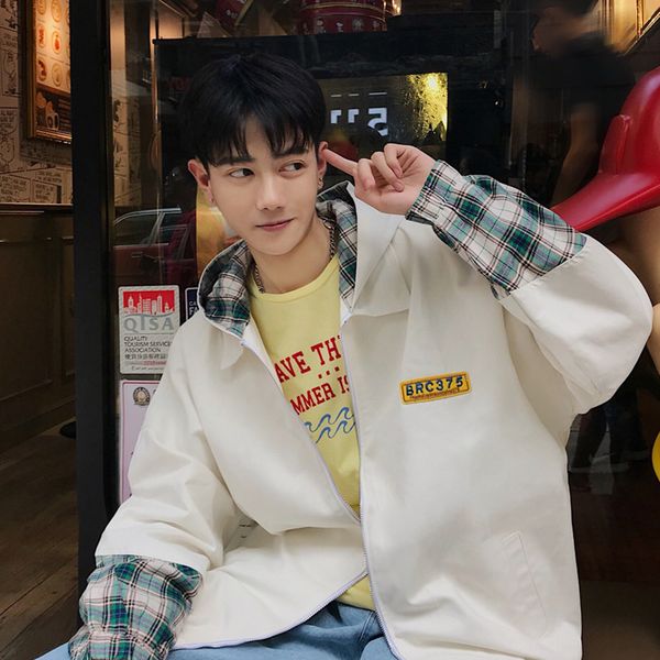 2018 spring and summer new men's solid color personality jacket wild fashion trend simple long sleeve casual business, Black;brown
2018 spring and summer new men's solid color personality jacket wild fashion trend simple long sleeve casual business, Black;brown