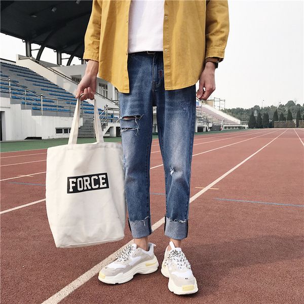spring and summer break jeans korean version of the vogue students easy to live in the bf wind 100 in first place. blue
spring and summer break jeans korean version of the vogue students easy to live in the bf wind 100 in first place. blue