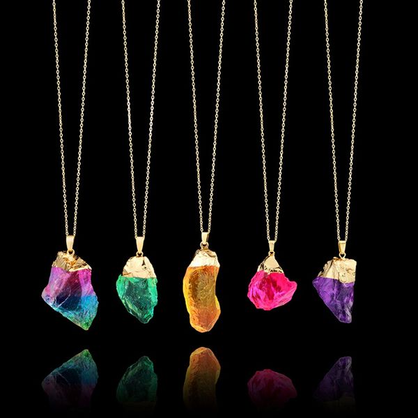 5pcs/ lot 5-style natural crystal point quartz healing chakra gemstone bead pendant necklace natural stone original charm pendant necklaces, Silver
5pcs/ lot 5-style natural crystal point quartz healing chakra gemstone bead pendant necklace natural stone original charm pendant necklaces, Silver