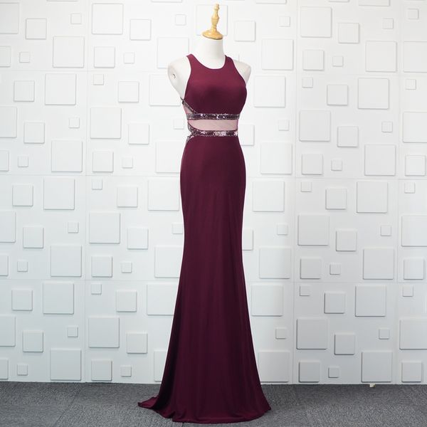 beaded jewel neck 2 pieces prom dresses purple burgundy 2019 sheer sheath prom gown floor length party dress, Black
beaded jewel neck 2 pieces prom dresses purple burgundy 2019 sheer sheath prom gown floor length party dress, Black